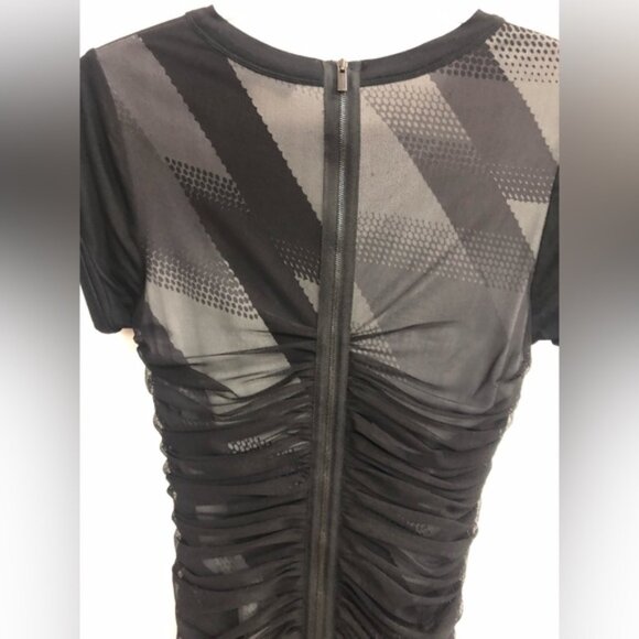 BCBG BLACKMESH BODYCON DRESS IN SIZE EXTRA SMALL - Picture 3 of 11